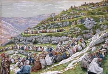 Le miracle des pains et des poissons, illustration pour La vie du Christ