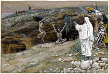 Les deux hommes possédés par des esprits impurs, illustration pour La vie du Christ