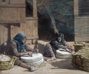 Les deux femmes au moulin, illustration pour La Vie du Christ