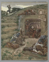 La Garde au Tombeau, illustration de La Vie de Notre Seigneur Jésus-Christ, 1886-94