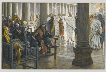 Malheur à vous, scribes et pharisiens, illustration de La Vie de Notre Seigneur Jésus-Christ, 1886-94