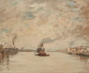 Soleil couchant, rivière Clyde