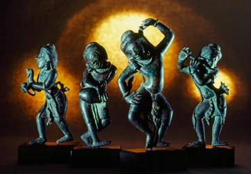 Figures du sixième ou septième siècle fabriquées par les anciens Pyu. New York, New York