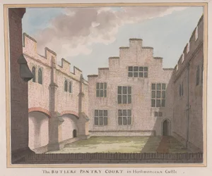 Château de Herstmonceux, East Sussex : La cour du garde-manger du majordome