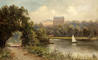 Le Star and Garter depuis la rive de Twickenham