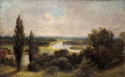 Vue sur les champs de Ham depuis le sommet de Richmond Hill