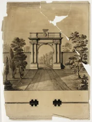 Entrée monumentale du cimetière