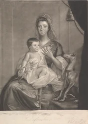 Lady Jane Cathcart (née Hamilton), et son fils