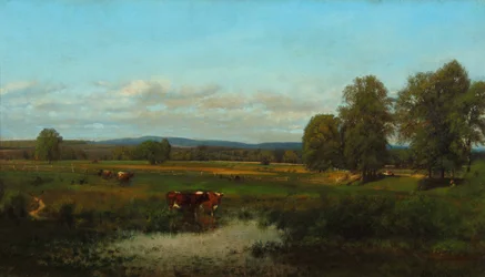 Vaches dans le pâturage 1870