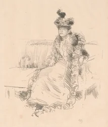 Une dame assise