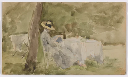 Petit déjeuner dans le jardin
