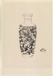 Vase cylindrique à col épais