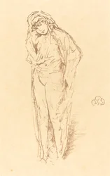 Figure drapée, debout