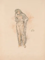 Figure drapée, debout