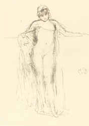 Modèle Drapé, Debout