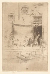 Étal de fruits, de la deuxième série de Venise (Une série de vingt-six gravures)