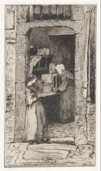 La Marchande de Moutarde, de la série française (Douze Eaux-Fortes d)