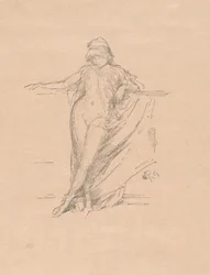 Petite figure drapée, penchée