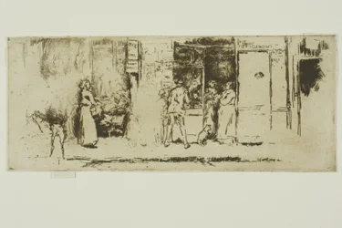 Kiosque à journaux, rue de Seine