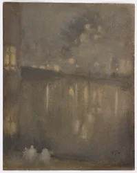 Nocturne : Gris et Or – Canal, Hollande