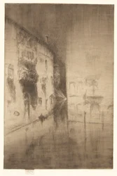 Nocturne : Palais, de la Deuxième série de Venise (Une série de vingt-six eaux-fortes)