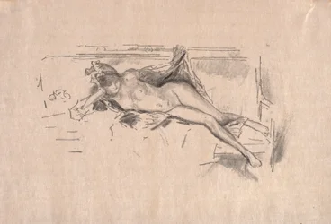 Modèle nu couché