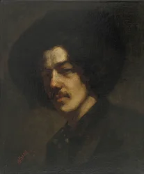 Portrait de Whistler avec chapeau