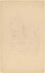 Croquis du portrait de Mme Godwin lorsqu