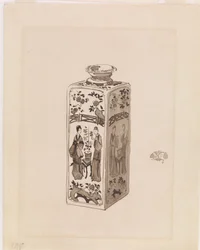 Boîte carrée avec long cou