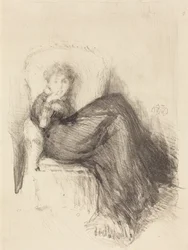 Étude : Maude assise