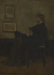 Étude pour "Arrangement en gris et noir, n° 2 : Portrait de Thomas Carlyle"