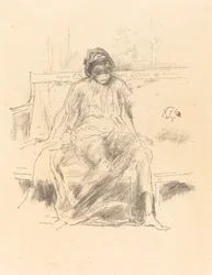 La figure drapée, assise