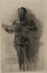 Le joueur de guitare (M.W. Ridley)