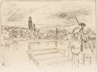 La barque plate