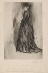 La robe de velours (Mme Leyland)