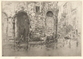 « Deux entrées », tiré de la première série consacrée à Venise (Venise, série de douze gravures)