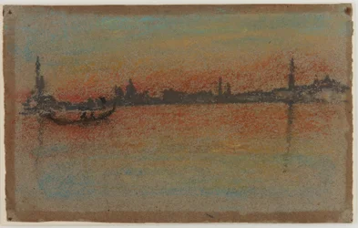 Venise : Coucher de soleil sur le port