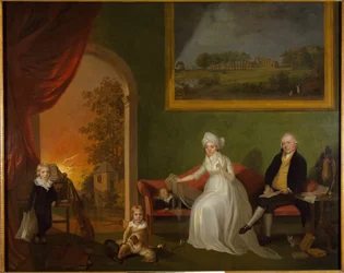 Portrait de Robert Mynors et sa famille, 1797