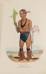 CUT-TAA-TAS-TIA ; Un chef célèbre de la tribu des renards, tiré du Portefeuille autochtone