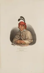 NA-SHE-MUNG-GA, chef des Miamis, extrait du Portfolio autochtone