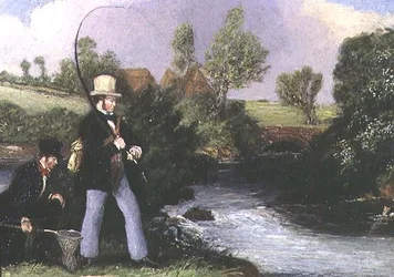 Scène de pêche
