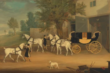 Le drag privé de John Smith Barry et son attelage gris