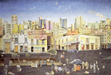 Coiffeur sur la Plaza Roldan, 2001