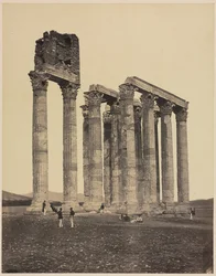 Temple de Jupiter Olympius, vers 1853