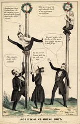 Garçons grimpeurs politiques, publié par J Baillie, H Bucholzer, New York, 1844