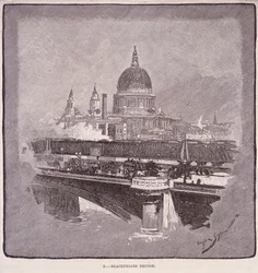 Pont de Blackfriars, Londres, 1796
