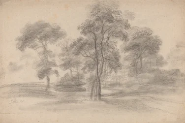 Paysage avec arbres