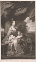 Duchesse de Buccleuch avec sa fille, Lady Mary Scott