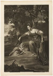 Elizabeth, duchesse de Manchester et son fils