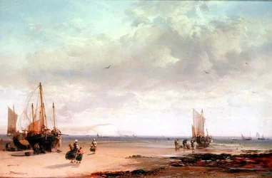 Une scène côtière